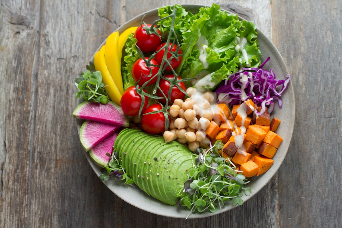 Vibrant vegetable stir-fry with tofu and aromatic sauce
